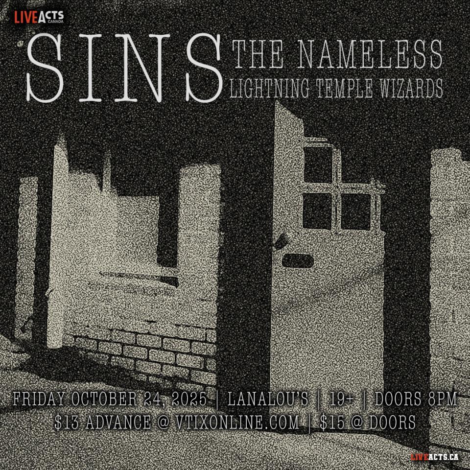 SINS w/ The Nameless, Lightning Temple Wizards