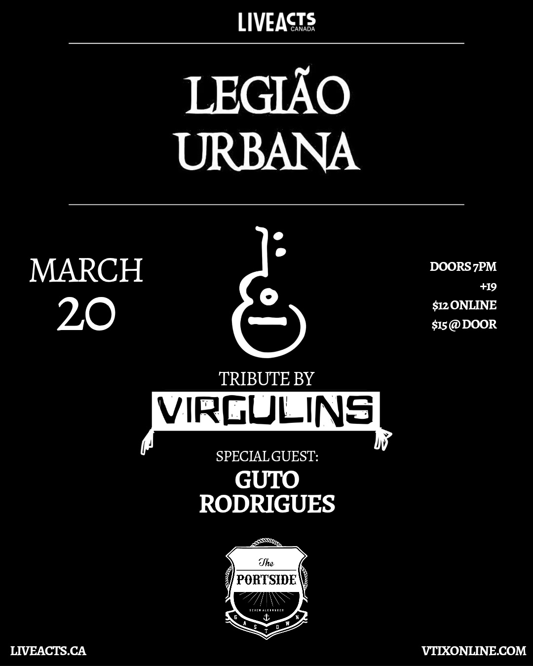 Legiao Urbana: Tribute by Virgulins with Special Guest Guto Rodrigues
