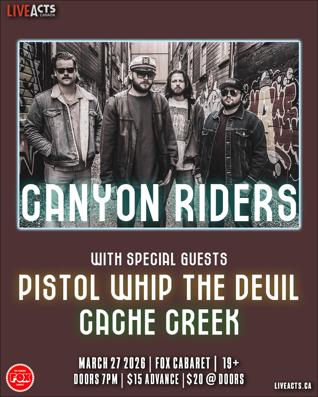 Canyon Riders w/ Pistol Whip The Devil, Cache Creek