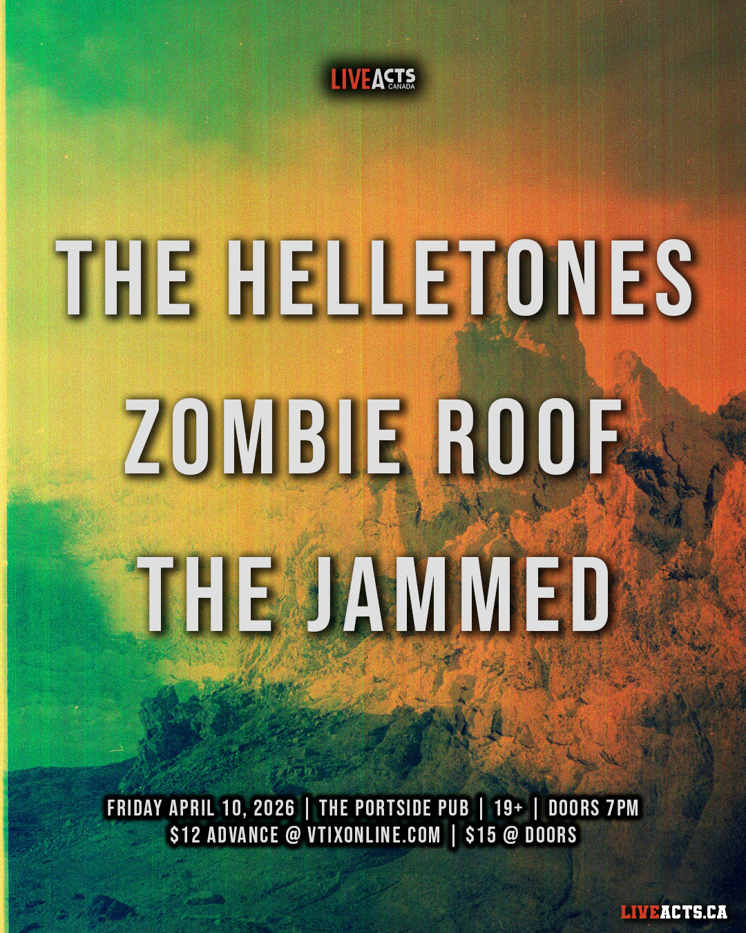 The Helletones w/ Zombie Roof, The Jammed