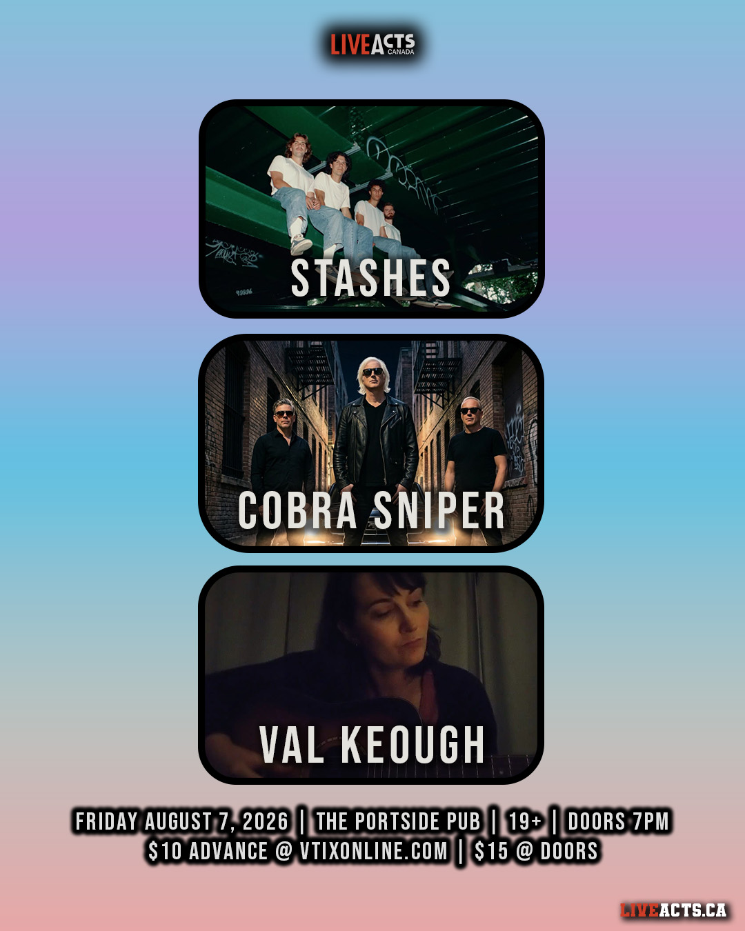 Stashes, Cobra Sniper, Val Keough